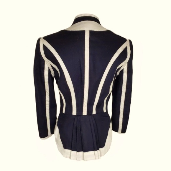 3.1 Phillip Lim Black and White Structured Blazer Jacket Size 2 buttons fitted - Picture 3 of 16